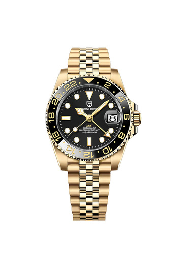 choice2 Golden Black PAGANI DESIGN 40MM Ceramic GMT Automatic Watch Men's Mechanical Watch Sapphire Glass 10