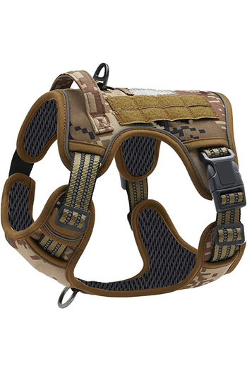 Choice S micai Painless No Pull Large Dog Tactical Harness - Durable Military-Style Vest with Reflective St