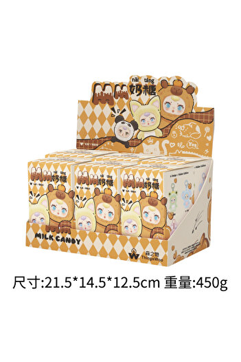 Choice 6pcs a set 2025 New Cute Milk Candy Keychain Mysterious Blind Box Car Key Decoration Backpack Pendan