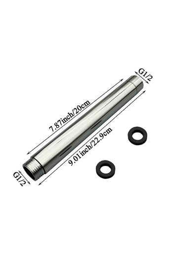 Choice 20cm Chrome 10/15/20/25/30cm Shower Head Extension Arm G1/2 , Shower Head Extender Water Outlet Dura