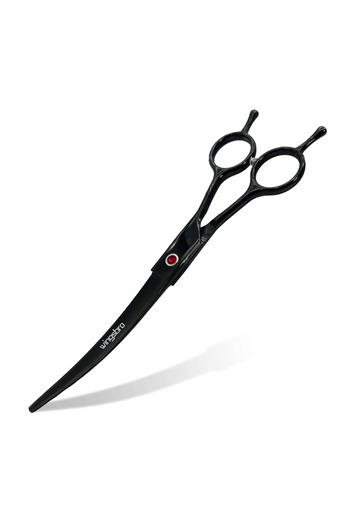 Choice plum Pet Grooming Scissors 7inch Right and Left Hand Curved Scissors For Dog Grooming