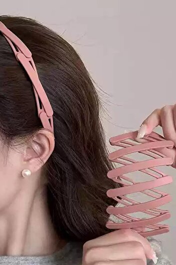 TAKIŞTIR Pink Color Foldable Crown