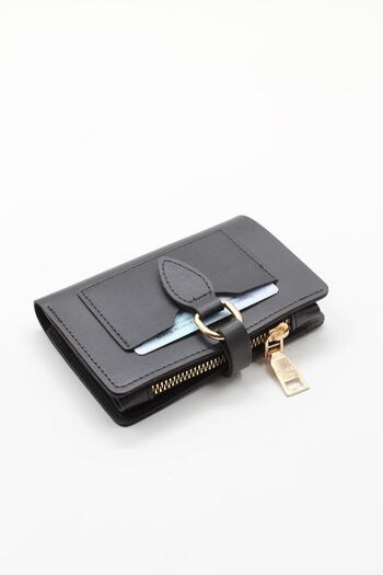 Womancraft Women's Wallet Black Wallet