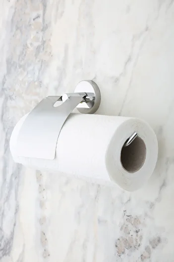 MultiStore Chrome Stainless Cover Paper Roll Towel Holder, Napkin Holder Bathroom Hanger