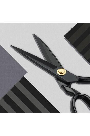 FDMSTAR 9 Inch (22,5CM) Black Handle Professional Stainless Steel Tailor Scissors