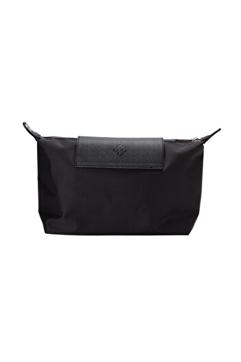BATA Textured Pouch Bag Black