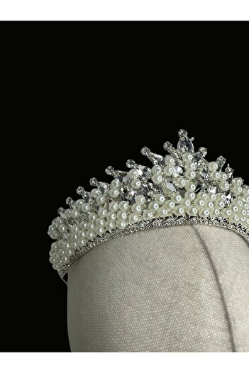 AYS Bridal Crown Henna Wedding Engagement with Pearls