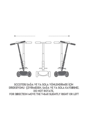 Rookie 3 Tekerlekli Led Işıklı Scooter Mavi