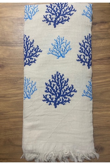 miatamer Muslin Peshtemal Beach Towel 100% Cotton Soft, Natural, Large Size (180*100 cm)