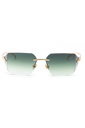 Angel Eyes Geometric Design Khaki Solid Glass Women Sunglasses Ce Certificated Uv400 Protected