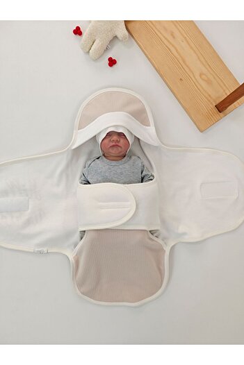 Tomuycuk 100% Cotton Baby Swaddle Blanket |   Sleeping Bag – Girl/Boy 0-9 Months |   Orthopedic – Embroidery Detailed