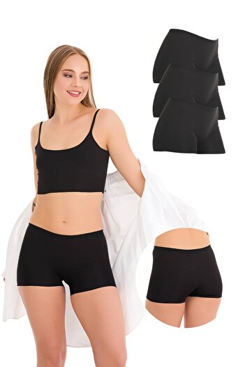 Newlilla 501 Basic Seamless Laser Cut Women's Boxers - Pack of 3