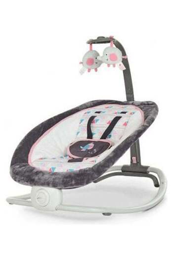 Mastela Lightweight Baby Rocker Adjustable Chair For Newborn To Toddler With Musical Toys