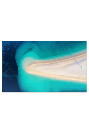 StoryGift Romania Canvas Painting 40 x 25CM Hvar Island, Bol, Aerial Panoramic View Croatia, island, beach, v STG