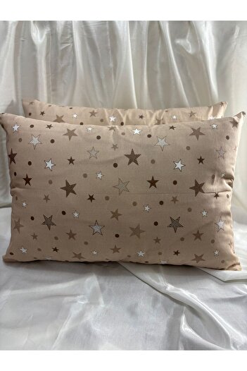 VODDİ 2 Pieces Patterned Zippered Cotton Pillow Case - Extra Soft Surface