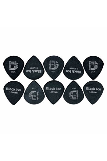 Daddario Set pene chitarra 1.5 Daddario 3DBK7-10 Bk Ice Picks Ex Heavy