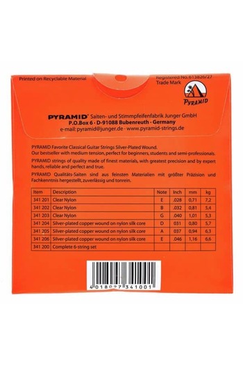 Pyramid Pyramid Nylon Classical Guitar Strings