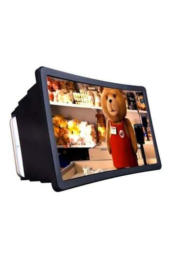 Generic Mobile Phone 3D Screen Magnifier Black