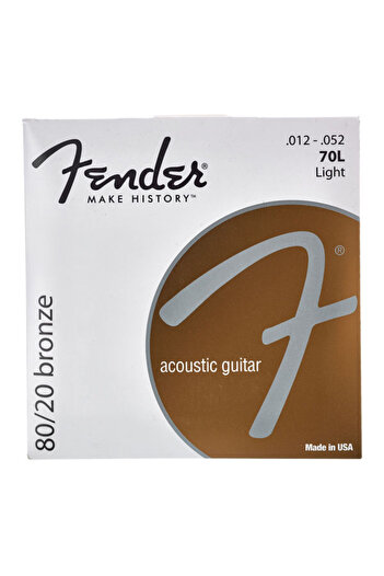 FENDER Fender 70L Acoustic Guitar String Set, 012-052