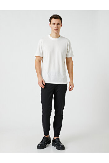 Koton Chino Jogger Pants Lace Waist Pocket Detailed Cotton