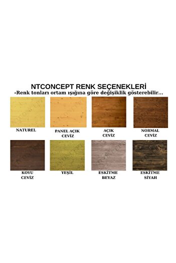 NT Concept Ntconcept Masif Ahşap Mutfak Ve Bar Masası(120cm-60cm-h105cm)