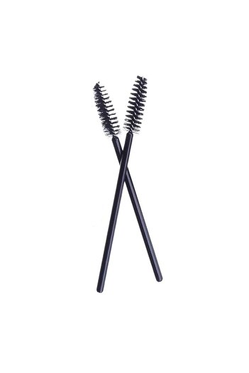 OEM Multicolored set of 50 mascara brushes for eyelash extensions and eyebrow styling, Black