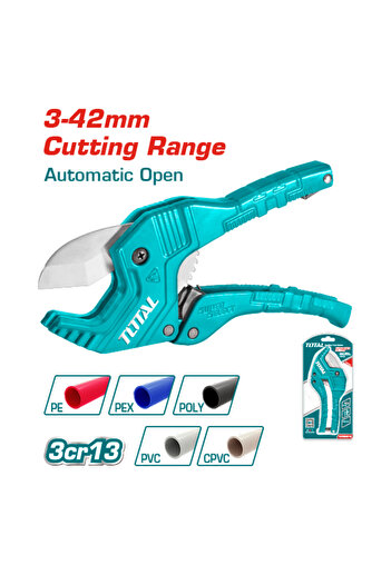 TOTAL Plastic pipe cutter 3-42mm