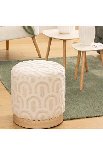 Atmosphera Copas Elegant Design Round Pouffe Stool 38 x 38 x 38 cm