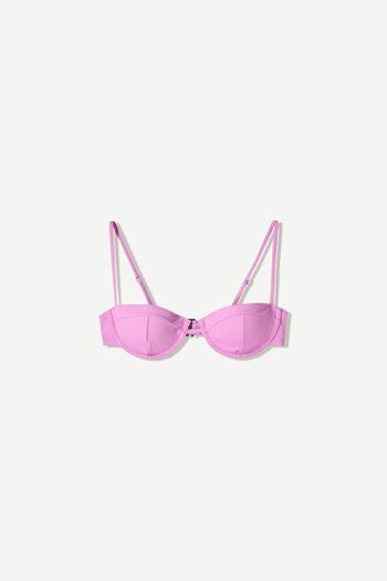 Bershka Shimmery bikini top with cups