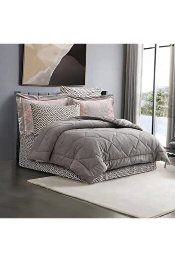Pearrlla Espen velvet double bedspread, 6 pieces, 230*250 cm, king size - with fixed filling