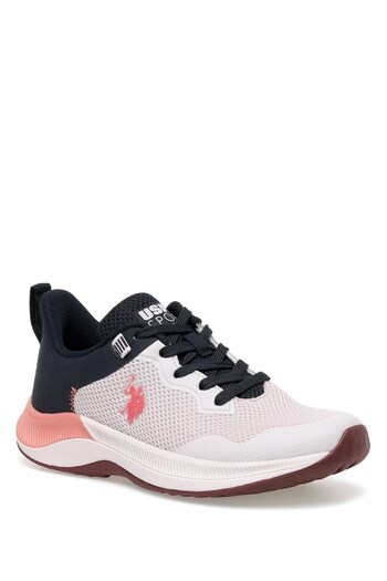 U.S. Polo Assn. Lace-Up Comfortable Sole Running Shoes Powder Women's Sneaker Powder