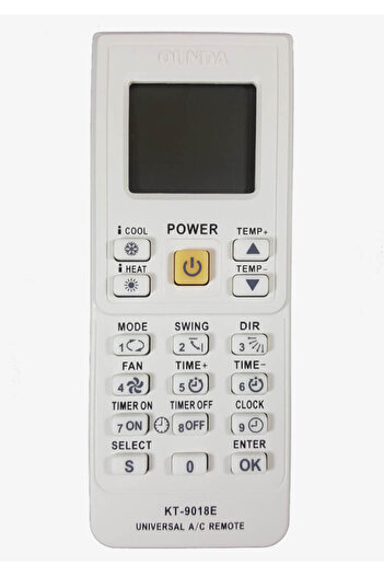 OEM Remote control for Tel Air Conditioner Qunda 9018 -4000 codes