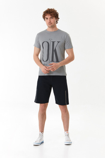 Fulla Moda It`S Ok Printed Crew Neck T-Shirt