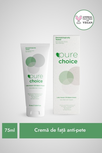 Pure Choice Crema de fata anti-pete cu Niaciamida (10%) si Vitamina C (5%), 75ml