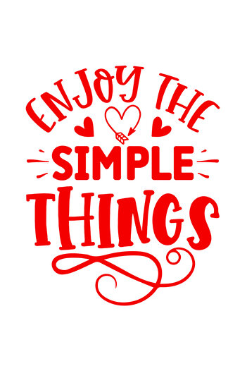 StoryGift Romania 90CM Exterior Adhesive Sticker with hearts and a message that encourages you to enjoy things