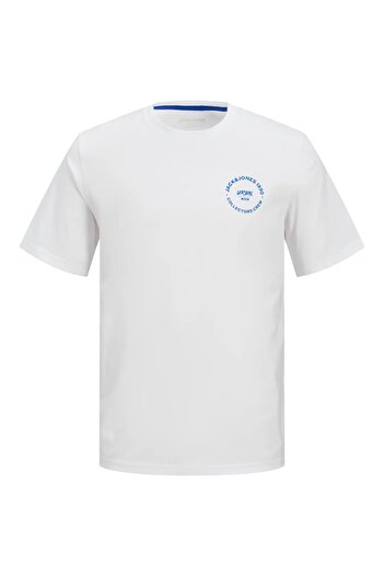 Jack & Jones Ανδρικό μπλουζάκι με λογότυπο με λευκό μανίκι T-skin