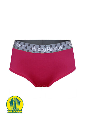 BRAINWEAR Γυναικεία σλιπ μπόξερ με ψηφιακή εκτύπωση Lycra Bamboo Hipster - Happy Pandas Creation