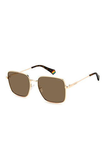 Polaroid Polarized Sunglasses Women Pld 6194/s/x Ddb/sp, Metal, Gold, 56 Mm