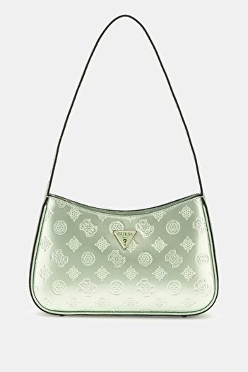 Guess Arnela Top Zip Shoulder Bag Women's Green Shoulder Bag Hwtg9496170-Cad