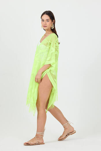 Bysenby Bysen Butterfly Patterned Beach Pareo - Loose Dress