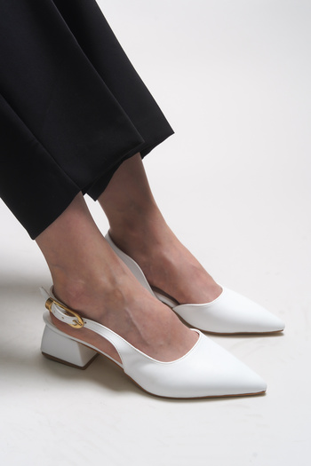 Riccon Iohsevel Women's Heeled Shoes 0012124 White Skin