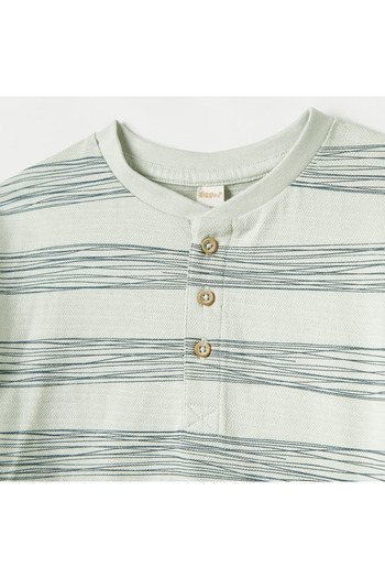 giggles Striped T-Shirt With Short Sleeves
