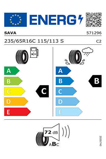 SAVA 235/65R16C 115/113S TRENTA 2 Oto Yaz Lastiği (Üretim Yılı: 2025)