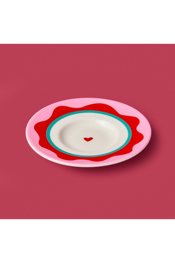 Evidea Kitchen Granny Tea Plate - Pink / Red - 13 cm