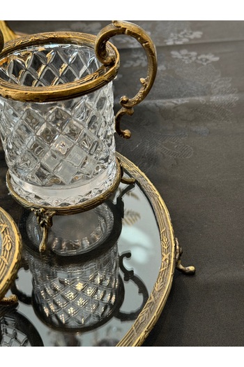 Santara Avangarde Crystal Antique 4 Piece Glass Bathroom Set