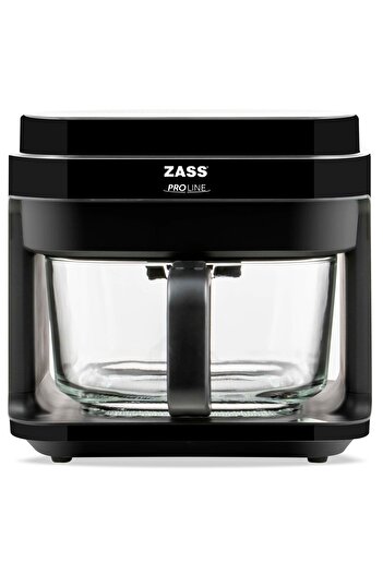 Zass Friteuză cu aer cald ZAF 09, capacitate 5,5 l, coș detașabil din sticlă securizată, control digital, negru