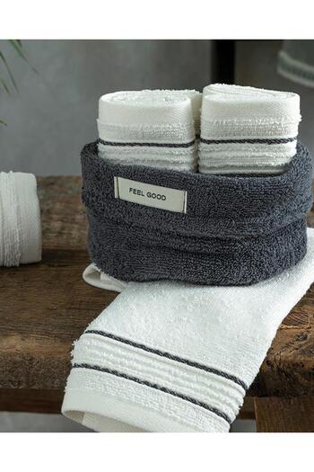 English Home Quadro Hand Towel Set 30X40 cm Anthracite (29.03.2025)