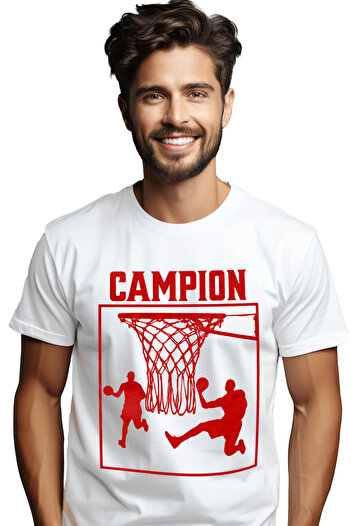 StoryGift Romania Tricou Barbati Jucatori De Baschet Sport Cos Campion Cu Imprimeu Pe Fata, 100% Bumbac, Alstg