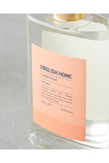English Home Vanilla Wind Kolonya 200 ml Şeffaf