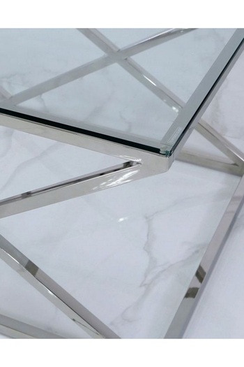 private house Silver center serving table (120*60)
